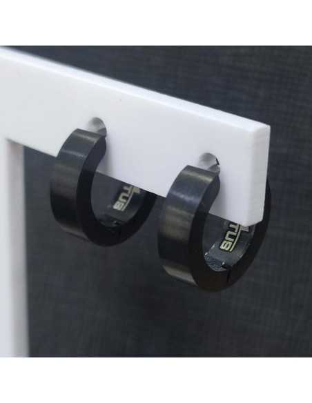 Lotus Style LS2160-4 Men´s Earrings Aro Mate/Brillo