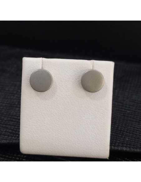 Lotus Style LS2165-4 Men´s Earrings Botón Mate