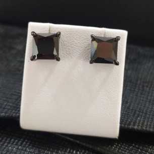 Lotus Style LS2166-4 Men´s Earrings Circonita Cuadrado