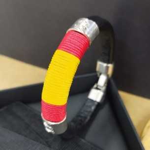 Amagoa Pulsera Acero Piel España