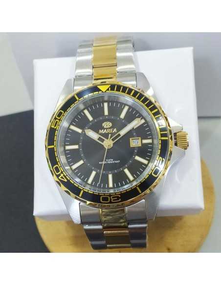 Marea Reloj Caballero Bicolor Esf. Negra