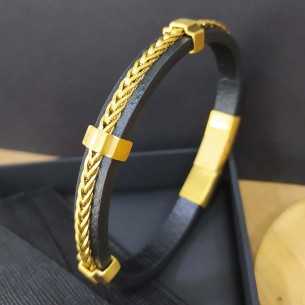 Liska Caucho Cremallera Dorada