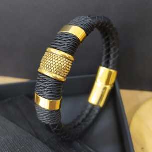 Liska Caucho Negra/Dorada