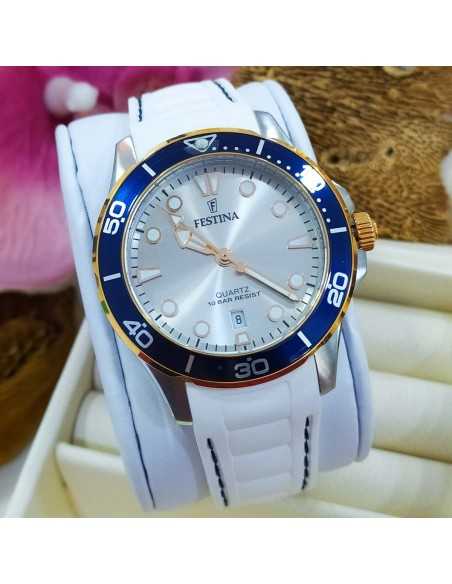 Festina Boyfriend Correa Caucho Blanco