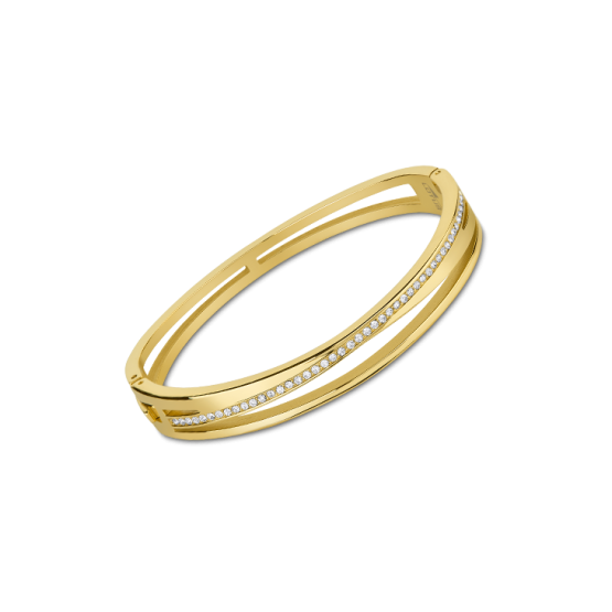 Lotus Style Pulsera Rígida Circonitas