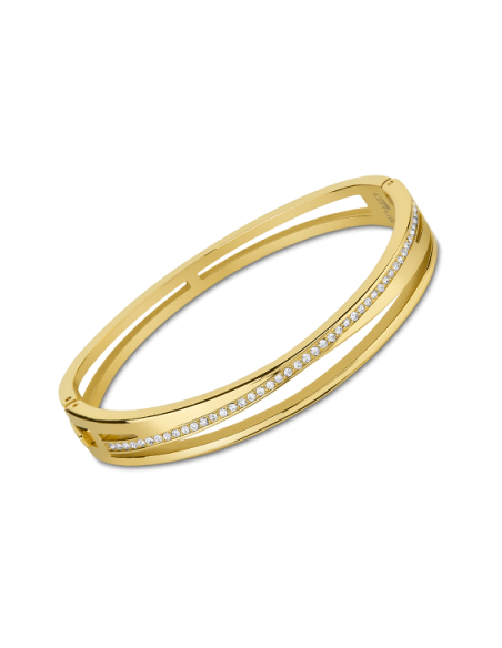 Lotus Style Pulsera Rígida Circonitas