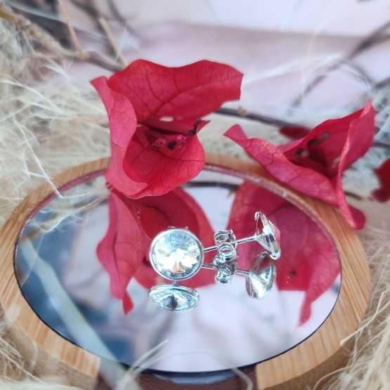 Liska Pendientes Cristales Redondos...