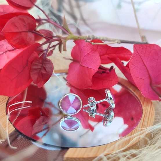 Liska Pendientes Cristales Redondos...