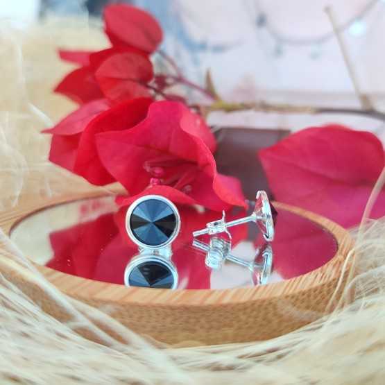 Liska Pendientes Cristales Redondos...