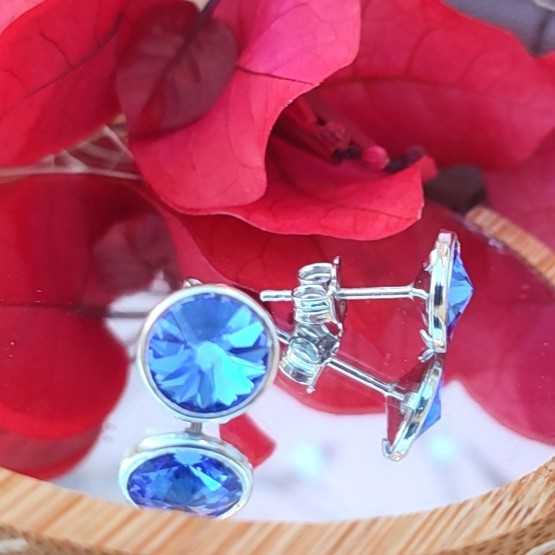 Liska Pendientes Cristales Redondos...