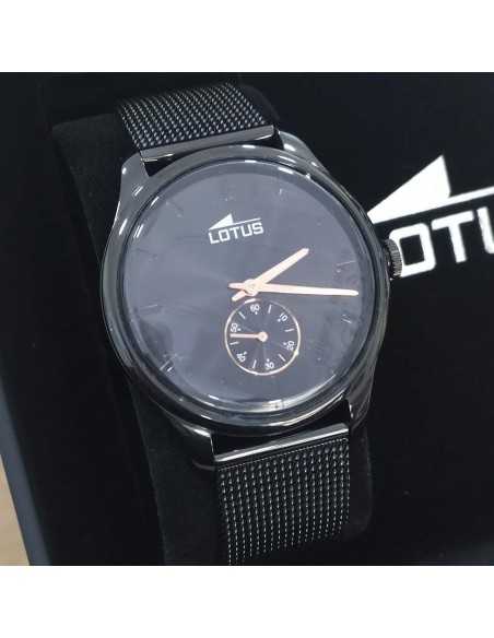 Lotus Minimalist Cadena Milanesa Negro