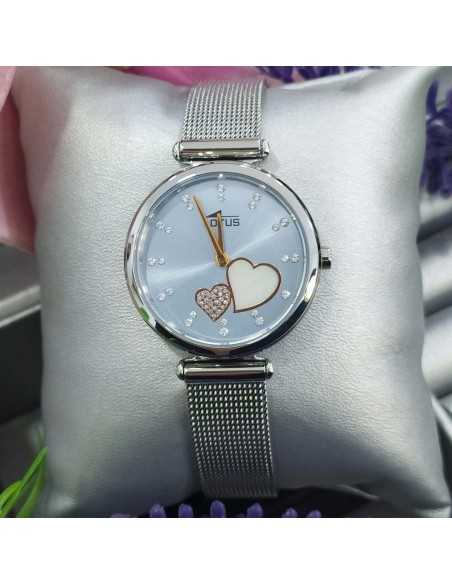 Lotus Bliss Corazón Esf. Azul