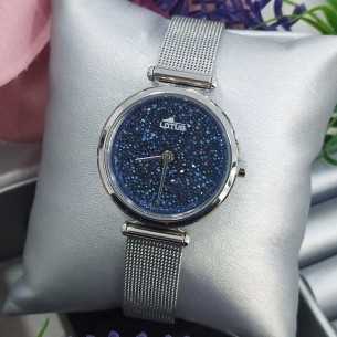 Lotus Bliss Cadena Milanesa Acero Cristal