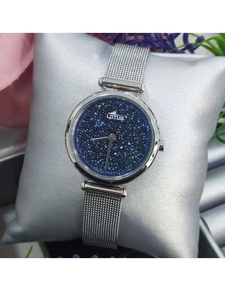 Lotus Bliss Cadena Milanesa Acero Cristal