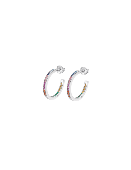 Lotus Silver Rainbow Semi Aro Multicolor