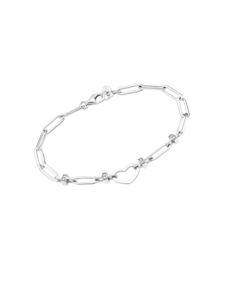 Lotus Silver Links Eslabones Corazón