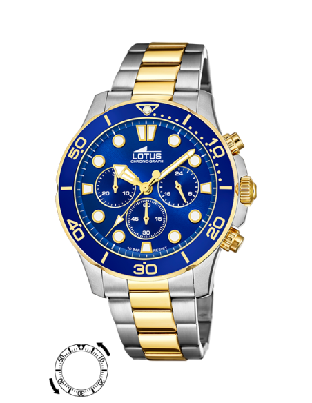 Lotus Excellent Crono Bicolor Azul