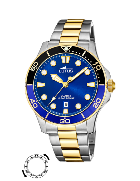Lotus Excellent Bicolor Azul/Negro