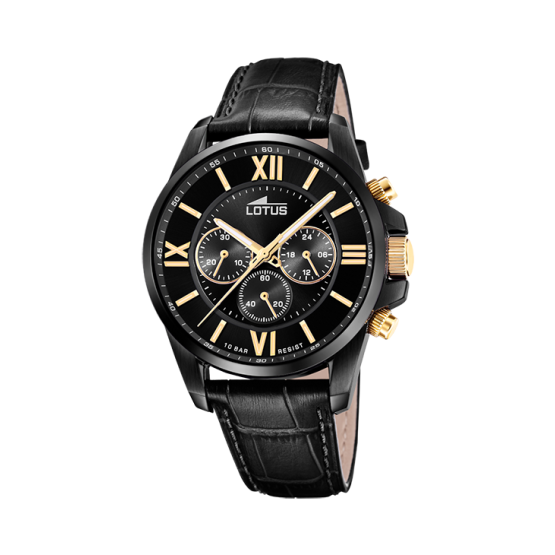 Lotus Chrono Acero Piel