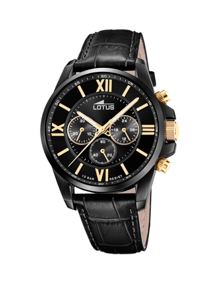 Lotus Chrono Acero Piel