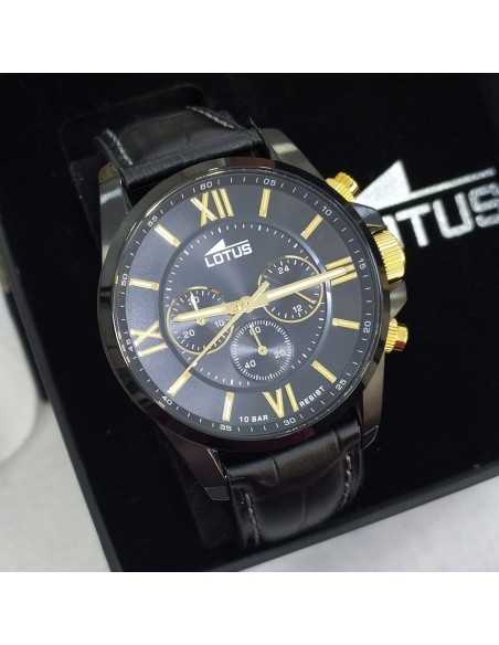 Lotus Chrono Acero Piel