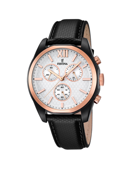 Festina Crono Esfera Plata Bicolor