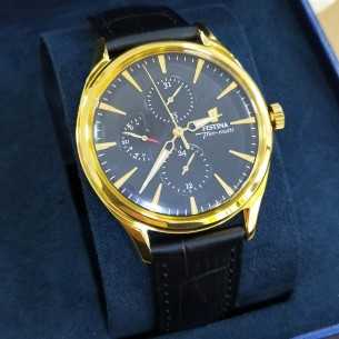 Festina Multifunción Esf. Negro/ Dorado