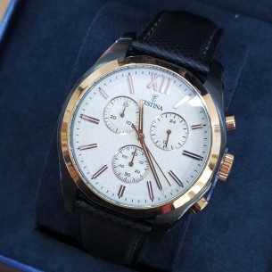 Festina Crono Esfera Plata Bicolor