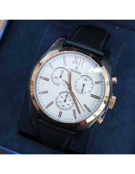 Festina Crono Esfera Plata Bicolor