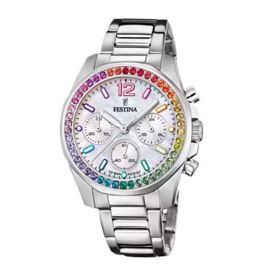 Festina Chrono Sra. Esf. Plata...