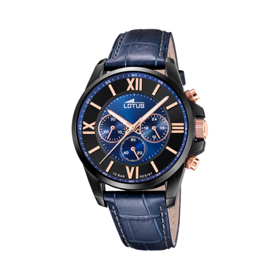 Lotus Chrono Acero Piel