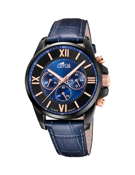 Lotus Chrono Acero Piel