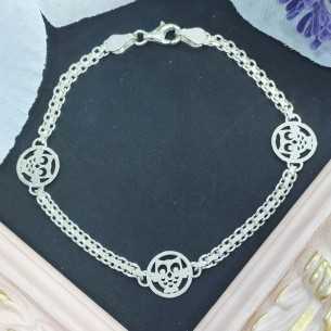 Pulsera Plata Búhos