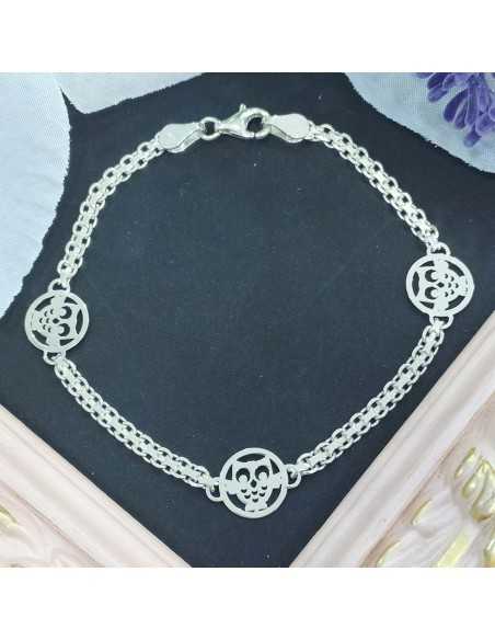 Pulsera Plata Búhos