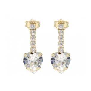 Liska Pendientes Corazón Cristal