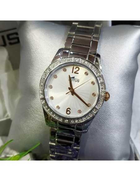 Lotus Bliss Cadena Acero Circonitas