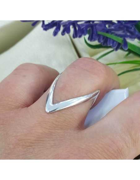 Anillo Forma V Liso