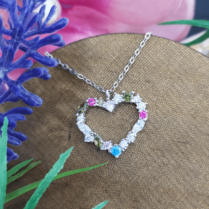 Towanda Colgante Corazón Multicolor