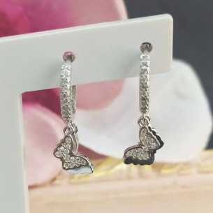 Towanda Pendientes Aro Mariposas