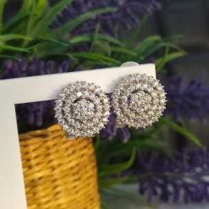 Towanda Pendientes Botón Omega