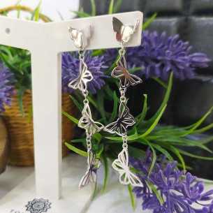 Towanda Pendientes Largos Mariposa