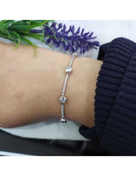 Towanda Pulsera Chatón Semi Rígida