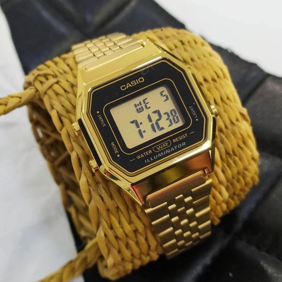 Reloj Casio LA680WGA-1B Mujer - Dorado y Negro CASIO