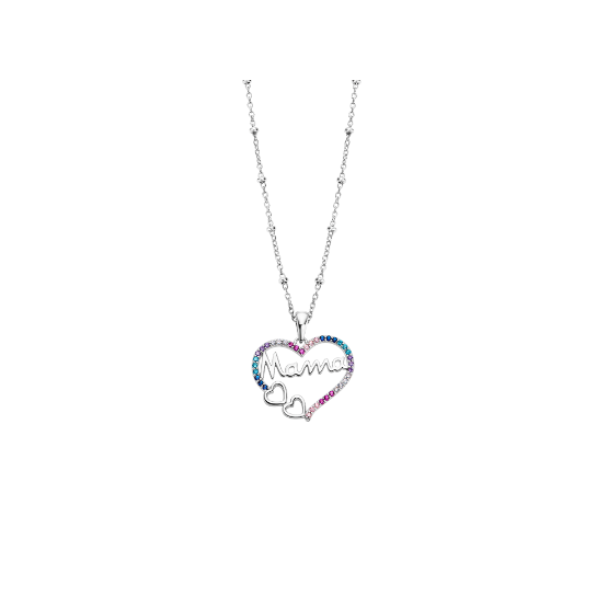 Lotus Silver Gargantilla Corazón Mamá...