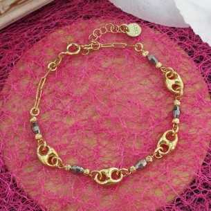 Liska Pulsera Eslabones Dorada