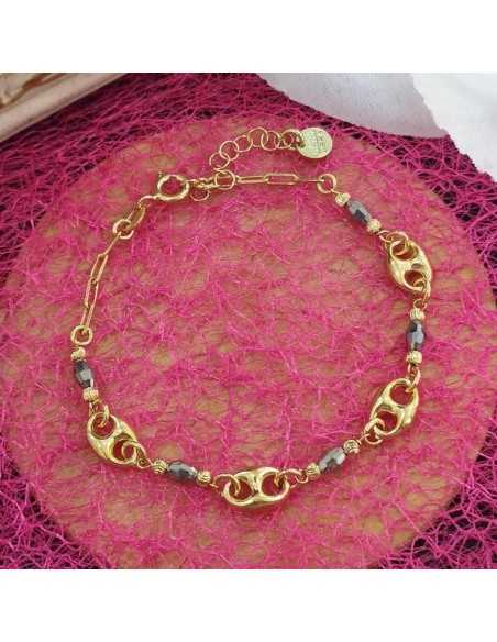 Liska Pulsera Eslabones Dorada