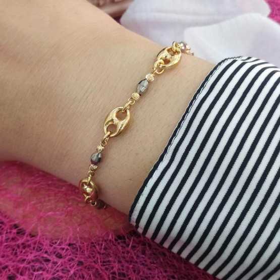 Liska Pulsera Eslabones Dorada