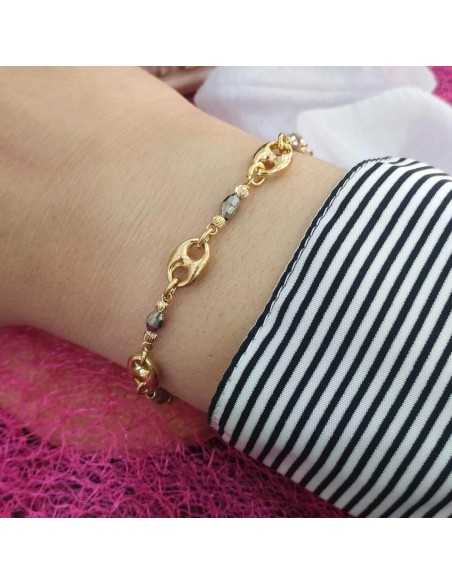 Liska Pulsera Eslabones Dorada