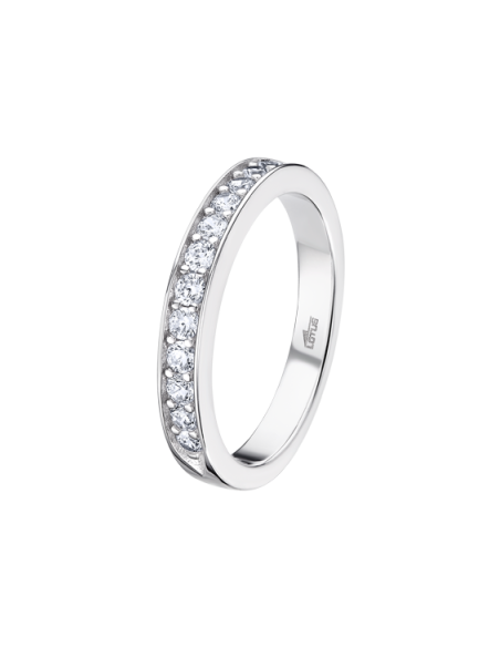 Lotus Silver Anillo Circonitas