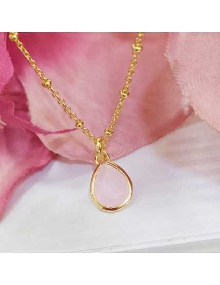 Lotus Silver Gargantilla Lágrima